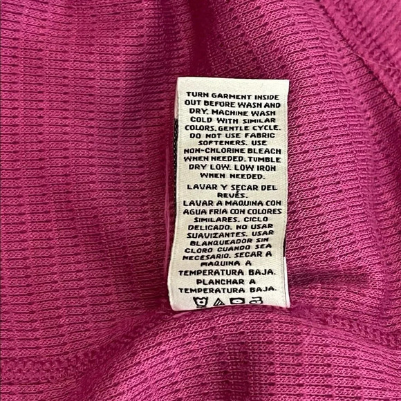 Wildfox | haley waffle knit top soft brushed ribbed V neck long sleeve - Picture 9 of 10